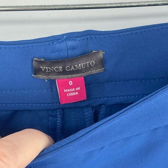 Vince Camuto Women's Work Pants Career Trousers Taper Leg Stretch Blue Size 0 - Picture 10 of 15